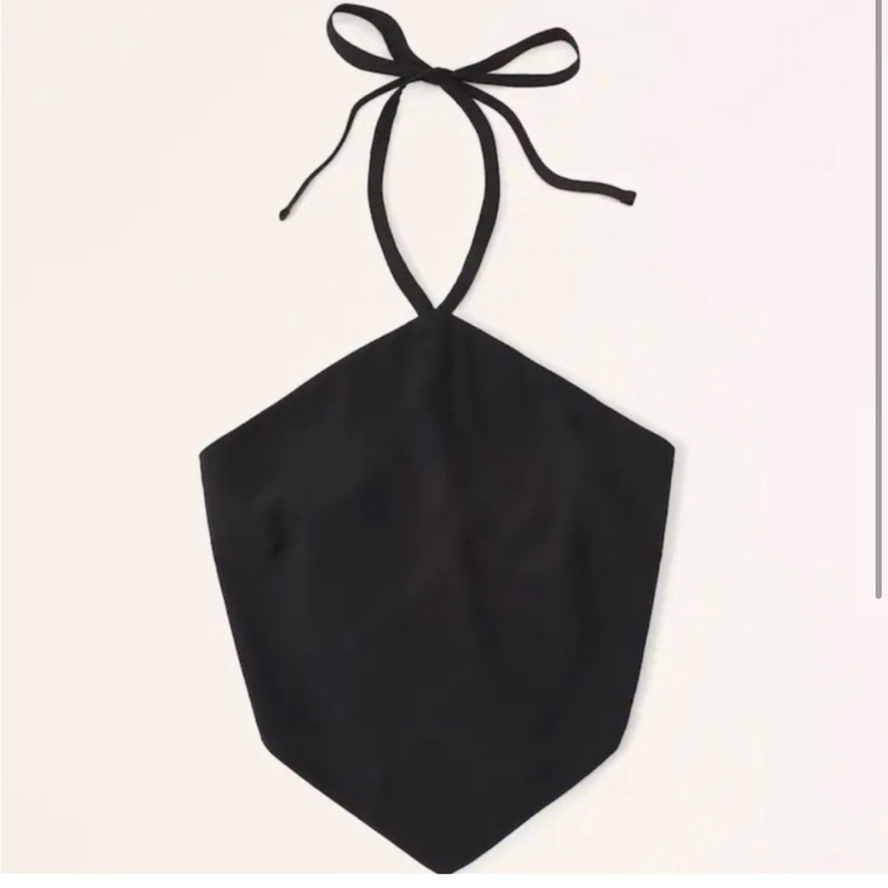 Abercrombie Scarf halter top in BROWN